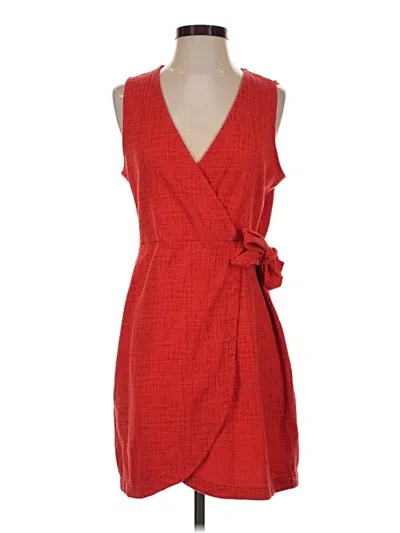 Pre-owned Texture & Thread Madewell Casual Dress In Red