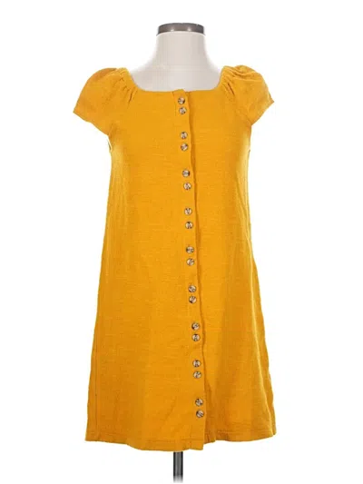 Pre-owned Texture & Thread Madewell Casual Dress In Yellow