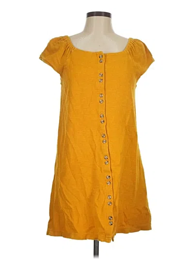 Pre-owned Texture & Thread Madewell Casual Dress In Yellow