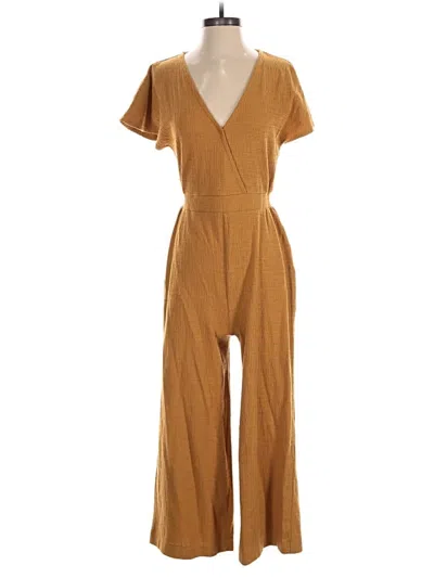 Pre-owned Texture & Thread Madewell Jumpsuit In Brown