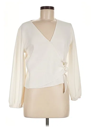 Pre-owned Texture & Thread Madewell Long Sleeve Blouse In Ivory