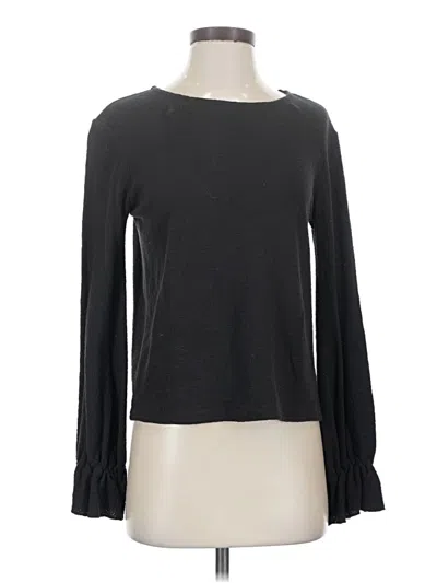Pre-owned Texture & Thread Madewell Long Sleeve Top Gray Boatneck Tops