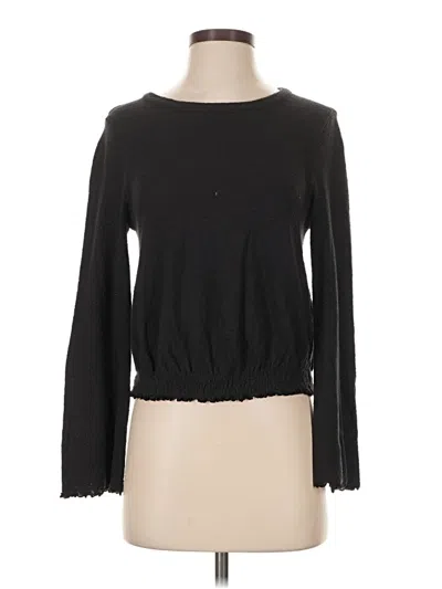 Pre-owned Texture & Thread Madewell Long Sleeve T-shirt In Black