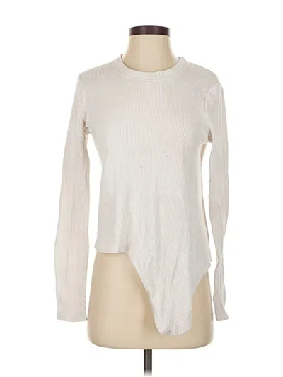 Pre-owned Texture & Thread Madewell Long Sleeve T-shirt In Ivory