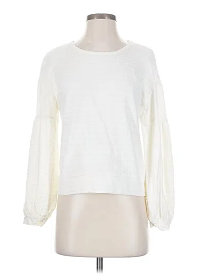 Pre-owned Texture & Thread Madewell Long Sleeve T-shirt In White