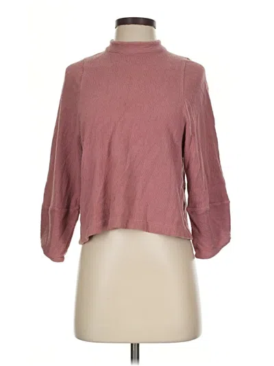 Pre-owned Texture & Thread Madewell Long Sleeve Turtleneck In Burgundy