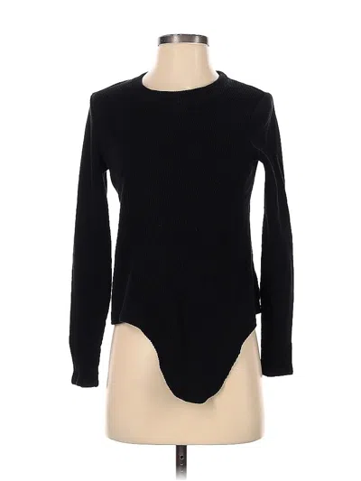 Pre-owned Texture & Thread Madewell Pullover Sweater In Black