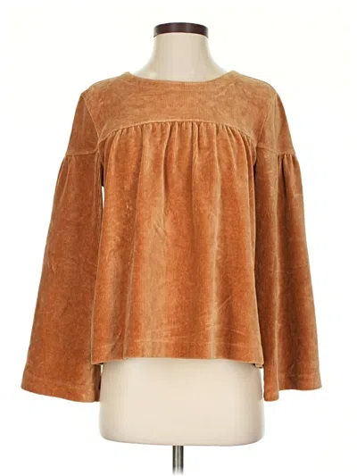 Pre-owned Texture & Thread Madewell Pullover Sweater In Brown