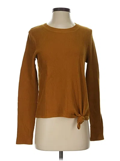 Pre-owned Texture & Thread Madewell Pullover Sweater In Brown