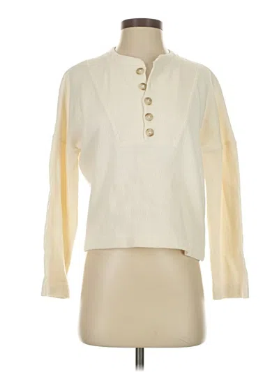 Pre-owned Texture & Thread Madewell Pullover Sweater In White