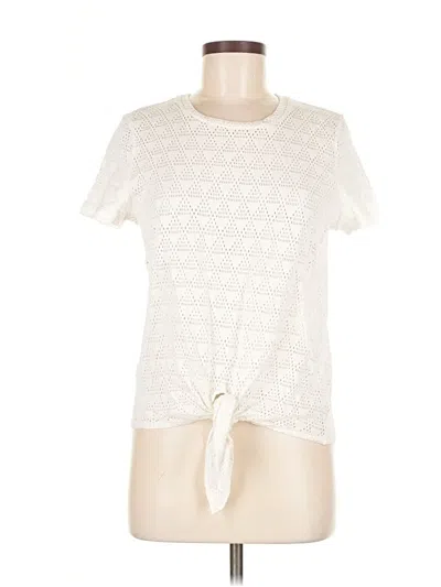 Pre-owned Texture & Thread Madewell Short Sleeve T-shirt In White