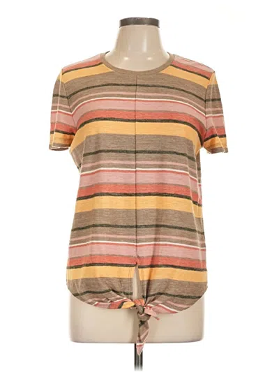 Pre-owned Texture & Thread Madewell Short Sleeve T-shirt In Brown