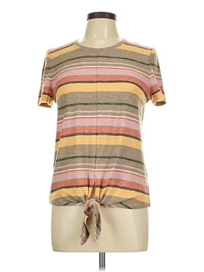 Pre-owned Texture & Thread Madewell Short Sleeve T-shirt In Brown