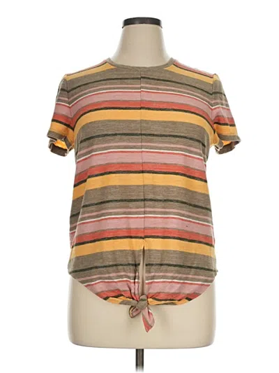 Pre-owned Texture & Thread Madewell Short Sleeve T-shirt In Brown
