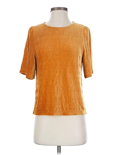 Pre-owned Texture & Thread Madewell Short Sleeve T-shirt In Gold