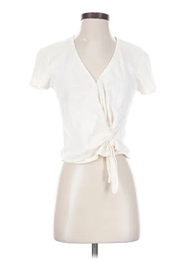 Pre-owned Texture & Thread Madewell Short Sleeve T-shirt In Ivory