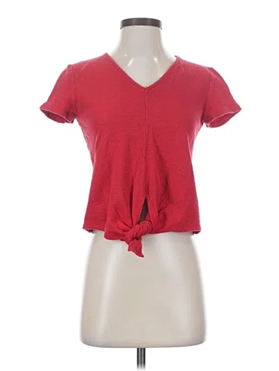 Pre-owned Texture & Thread Madewell Short Sleeve T-shirt In Red
