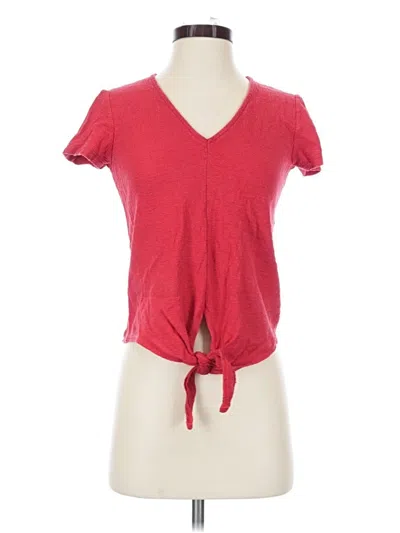 Pre-owned Texture & Thread Madewell Short Sleeve T-shirt In Red