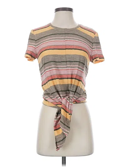 Pre-owned Texture & Thread Madewell Short Sleeve T-shirt In Tan