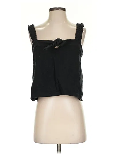 Pre-owned Texture & Thread Madewell Sleeveless Blouse In Black