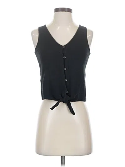 Pre-owned Texture & Thread Madewell Sleeveless Blouse In Black