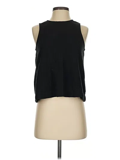 Pre-owned Texture & Thread Madewell Sleeveless Blouse In Black