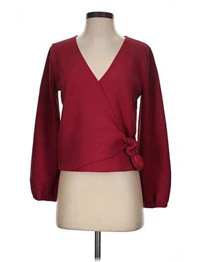 Pre-owned Texture & Thread Madewell Sleeveless Blouse In Burgundy
