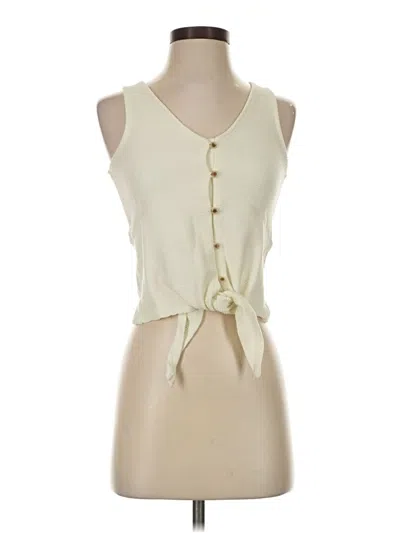 Pre-owned Texture & Thread Madewell Sleeveless Blouse In Ivory
