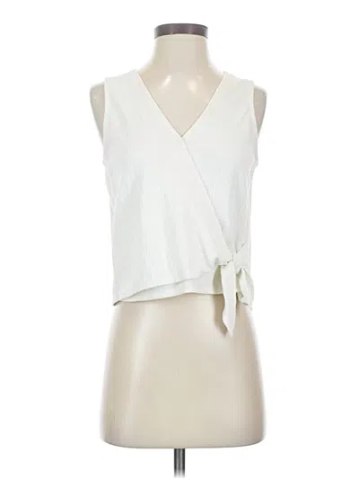 Pre-owned Texture & Thread Madewell Sleeveless Blouse In Ivory