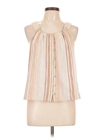 Pre-owned Texture & Thread Madewell Sleeveless Blouse In Ivory