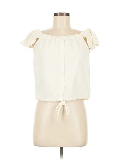 Pre-owned Texture & Thread Madewell Sleeveless Blouse In White