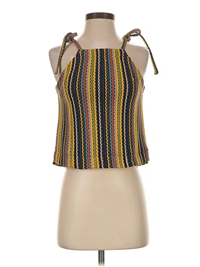 Pre-owned Texture & Thread Madewell Sleeveless Blouse In Yellow
