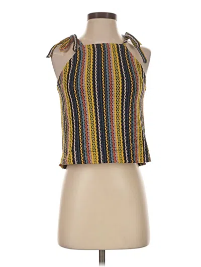 Pre-owned Texture & Thread Madewell Sleeveless Blouse In Yellow