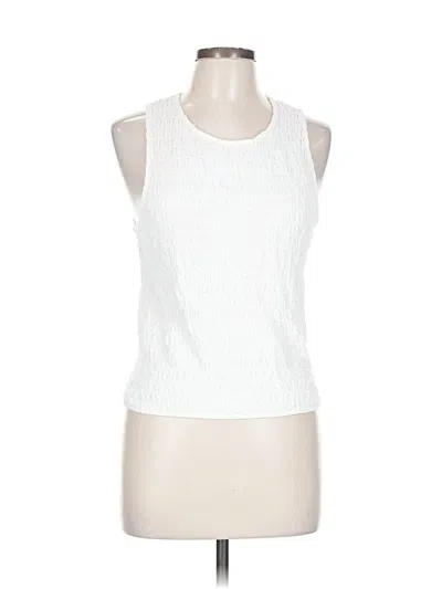 Pre-owned Texture & Thread Madewell Sleeveless T-shirt In White