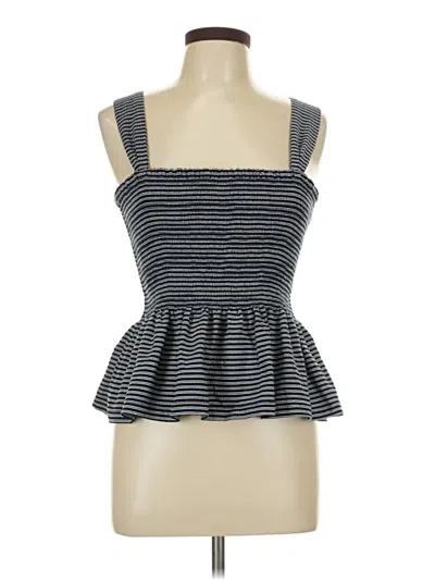Pre-owned Texture & Thread Madewell Sleeveless Top Black Sweetheart Neckline Tops