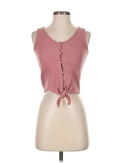 Pre-owned Texture & Thread Madewell Sleeveless Top Pink Sweetheart Neckline Tops