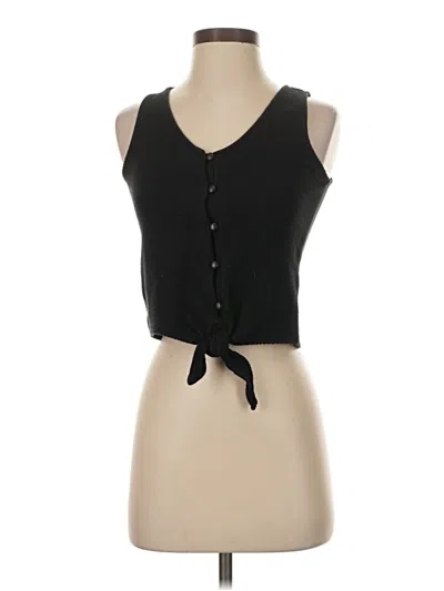 Pre-owned Texture & Thread Madewell Sweater Vest In Black