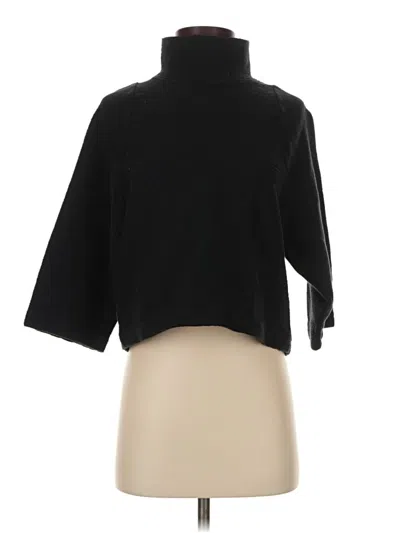 Pre-owned Texture & Thread Madewell Turtleneck Sweater In Black