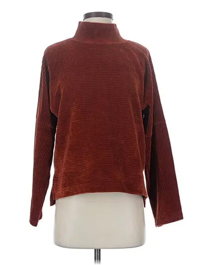 Pre-owned Texture & Thread Madewell Turtleneck Sweater In Brown