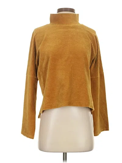 Pre-owned Texture & Thread Madewell Turtleneck Sweater In Gold