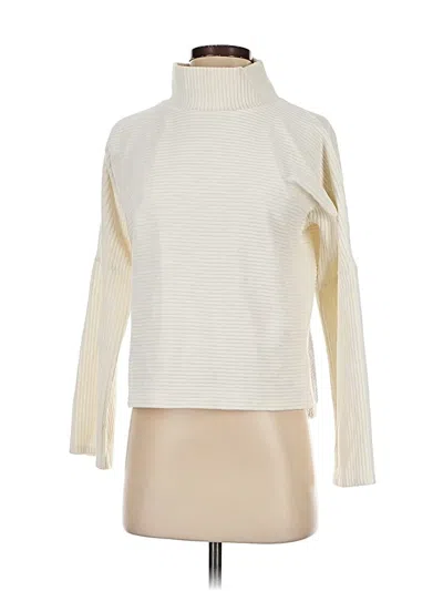 Pre-owned Texture & Thread Madewell Turtleneck Sweater In White