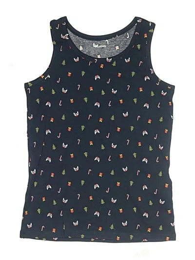 Pre-owned Tezenis Kids' Sleeveless T-shirt In Black