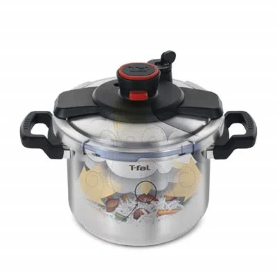 T-fal Clipso Stove Top Pressure Cooker In Stainless Steel