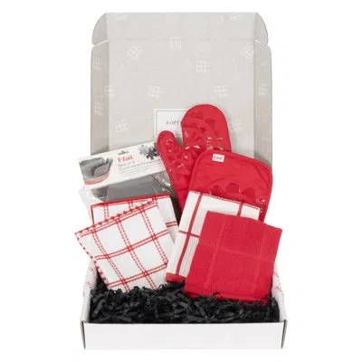 T-fal Essential Collection, Kitchen Gift Set In Red