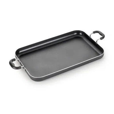 T-fal Essentials Nonstick Double Burner Griddle, 18 X 11 Inch, Black