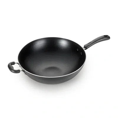 T-fal Essentials Nonstick Jumbo Wok, 14 Inch, Black