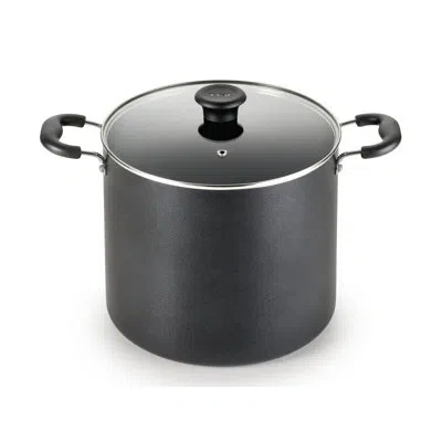 T-fal Essentials Nonstick Stockpot, 12 Quart, Black