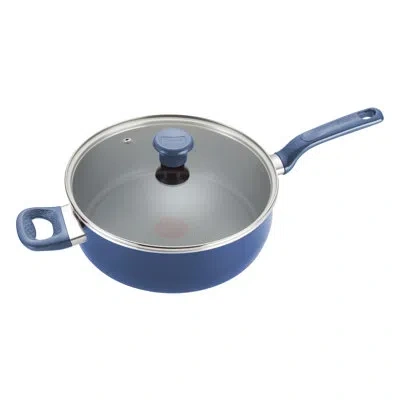 T-fal Excite 5-qt. Non-stick Covered Jumbo Cooker In Blue
