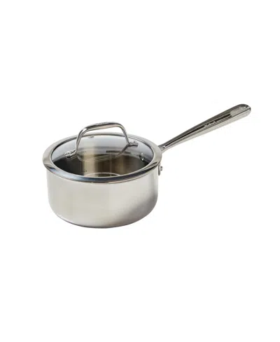 T-fal Pro Tri-ply Stainless Steel 2 Quart Saucepan With Lid In Silver