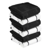 T-fal Solid And Check Dish Cloth In Charcoal